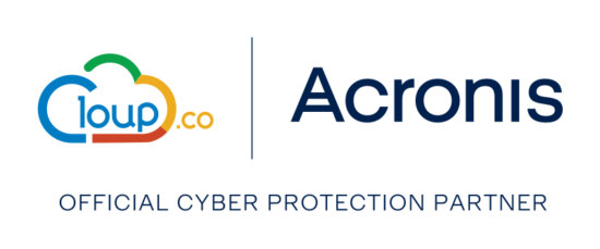 Logos de Acronis y CLOUP.CO